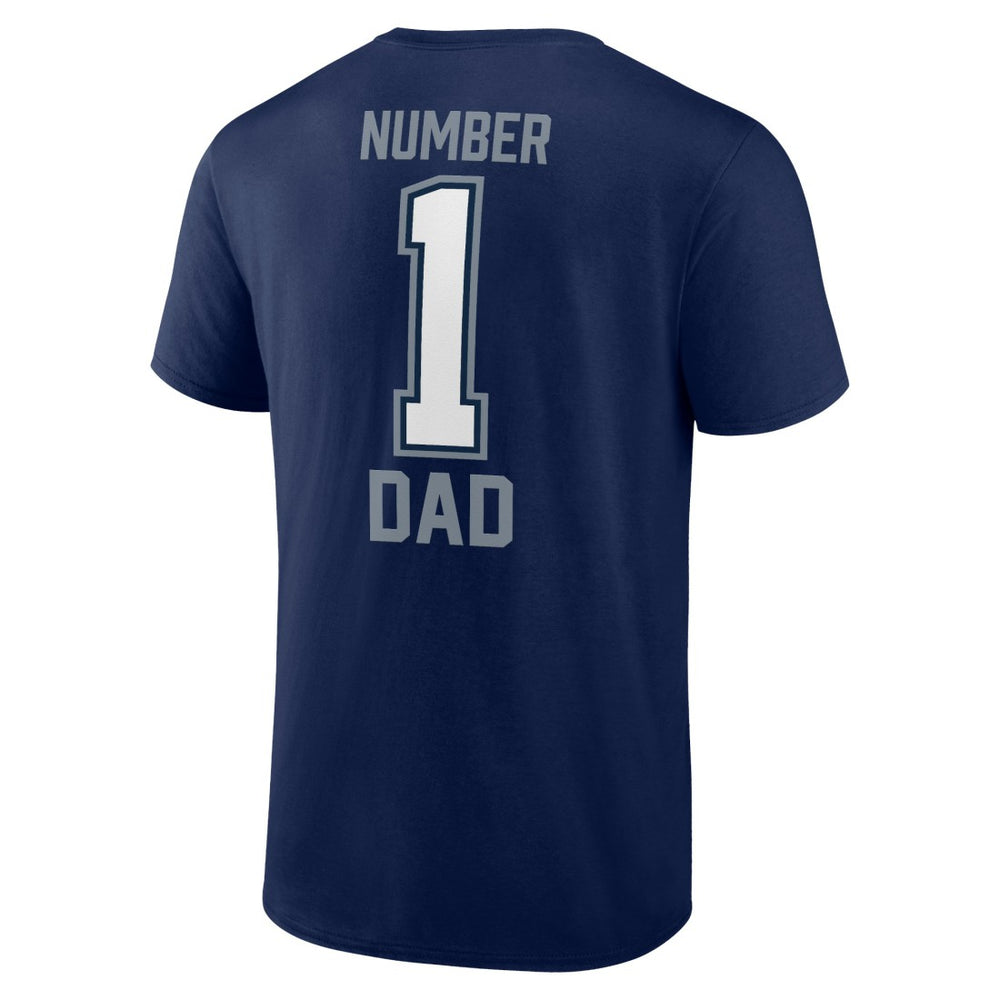 Dallas Cowboys Father's Day #1 Dad T-Shirt - Navy on sale