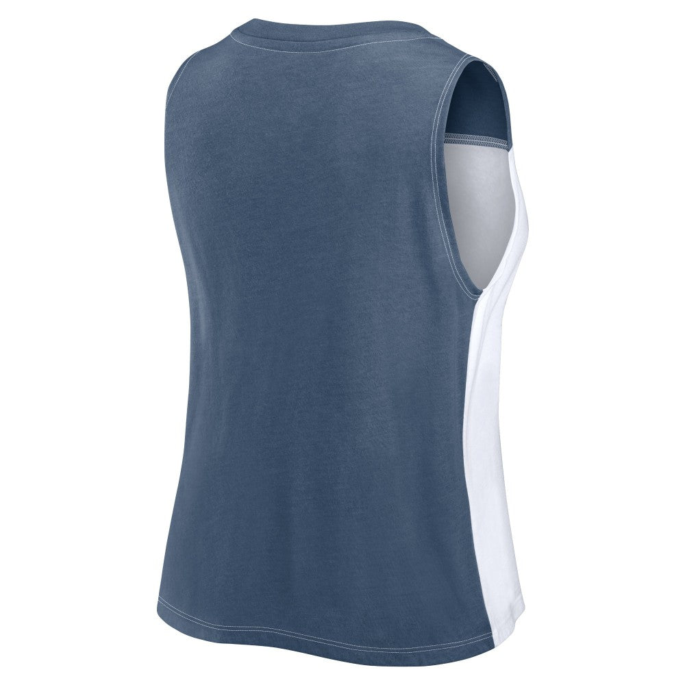 Houston Astros Women's Color-Block Tank Top - Navy/White