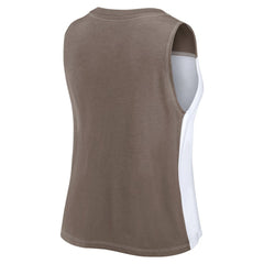 San Diego Padres Women's Color-Block Tank Top - Brown/White