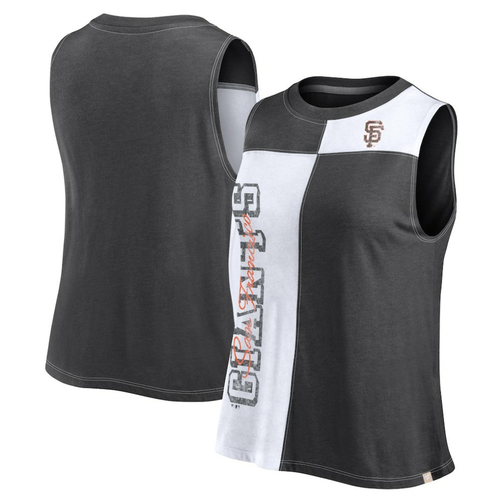 San Francisco Giants Women's Color-Block Tank Top - Black/White