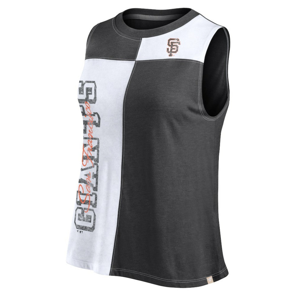 San Francisco Giants Women's Color-Block Tank Top - Black/White
