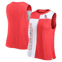 St. Louis Cardinals Women's Color-Block Tank Top - Red/White