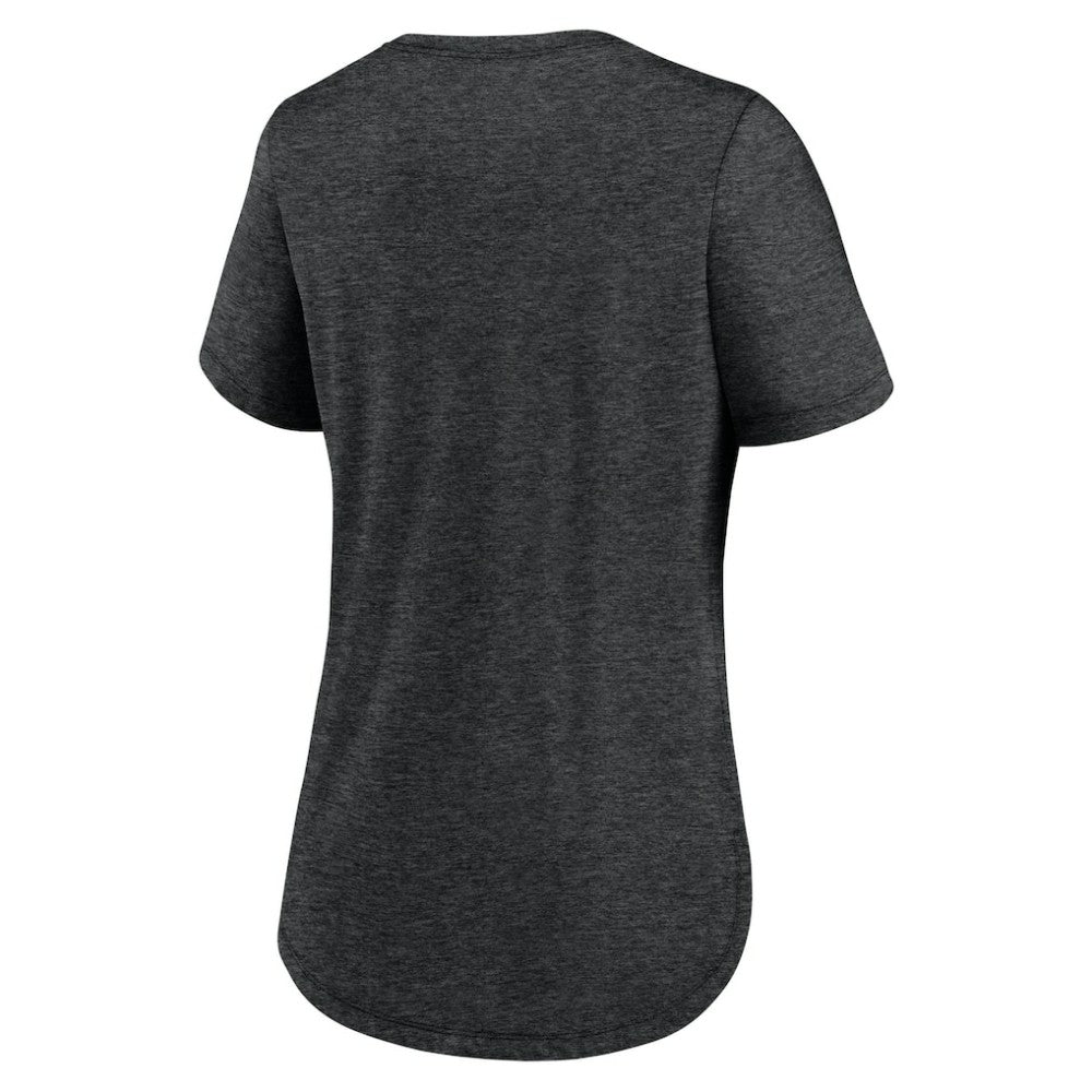 Chicago White Sox Women's Knockout Team Stack Tri-Blend T-Shirt - Heather Black | Nike