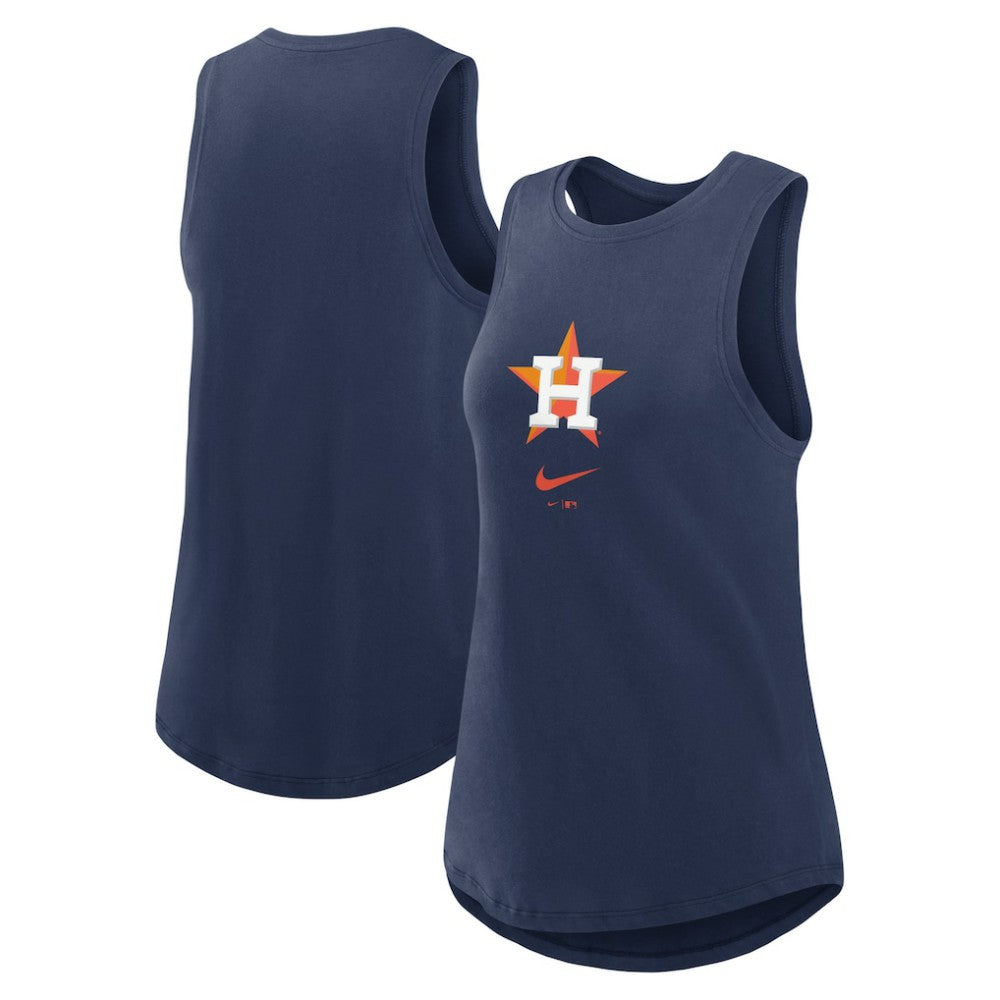 Houston Astros Women's Legacy Icon High Neck Dri-FIT Tank Top - Navy | Nike