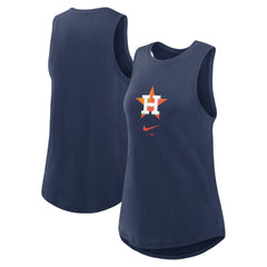 Houston Astros Women's Legacy Icon High Neck Dri-FIT Tank Top - Navy | Nike