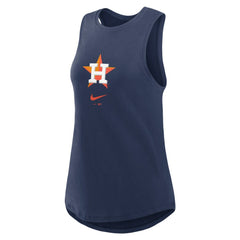 Houston Astros Women's Legacy Icon High Neck Dri-FIT Tank Top - Navy | Nike