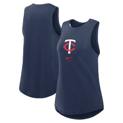 Minnesota Twins Women's Legacy Icon High Neck Dri-FIT Tank Top - Navy | Nike