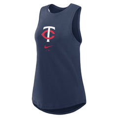 Minnesota Twins Women's Legacy Icon High Neck Dri-FIT Tank Top - Navy | Nike