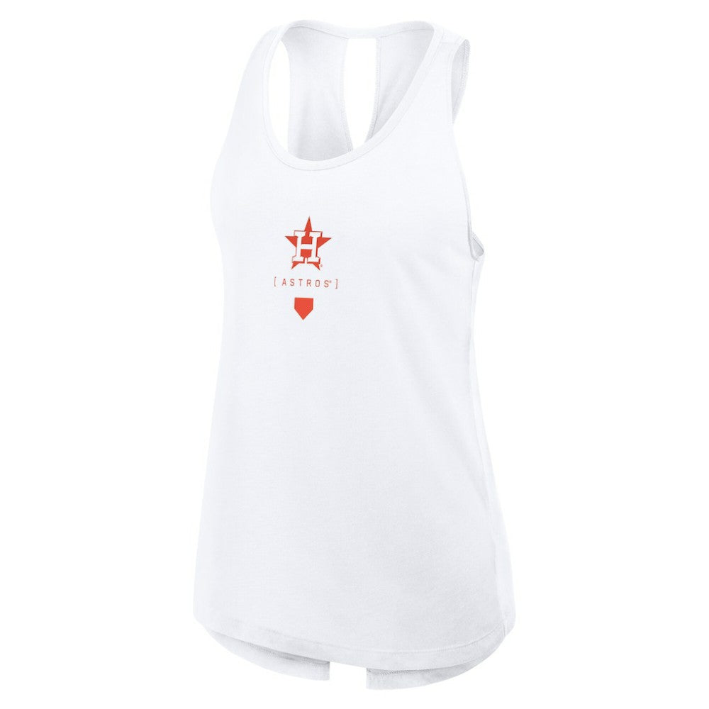 Houston Astros Women's Open-Back Crisscross Dri-FIT Tank Top - White | Nike