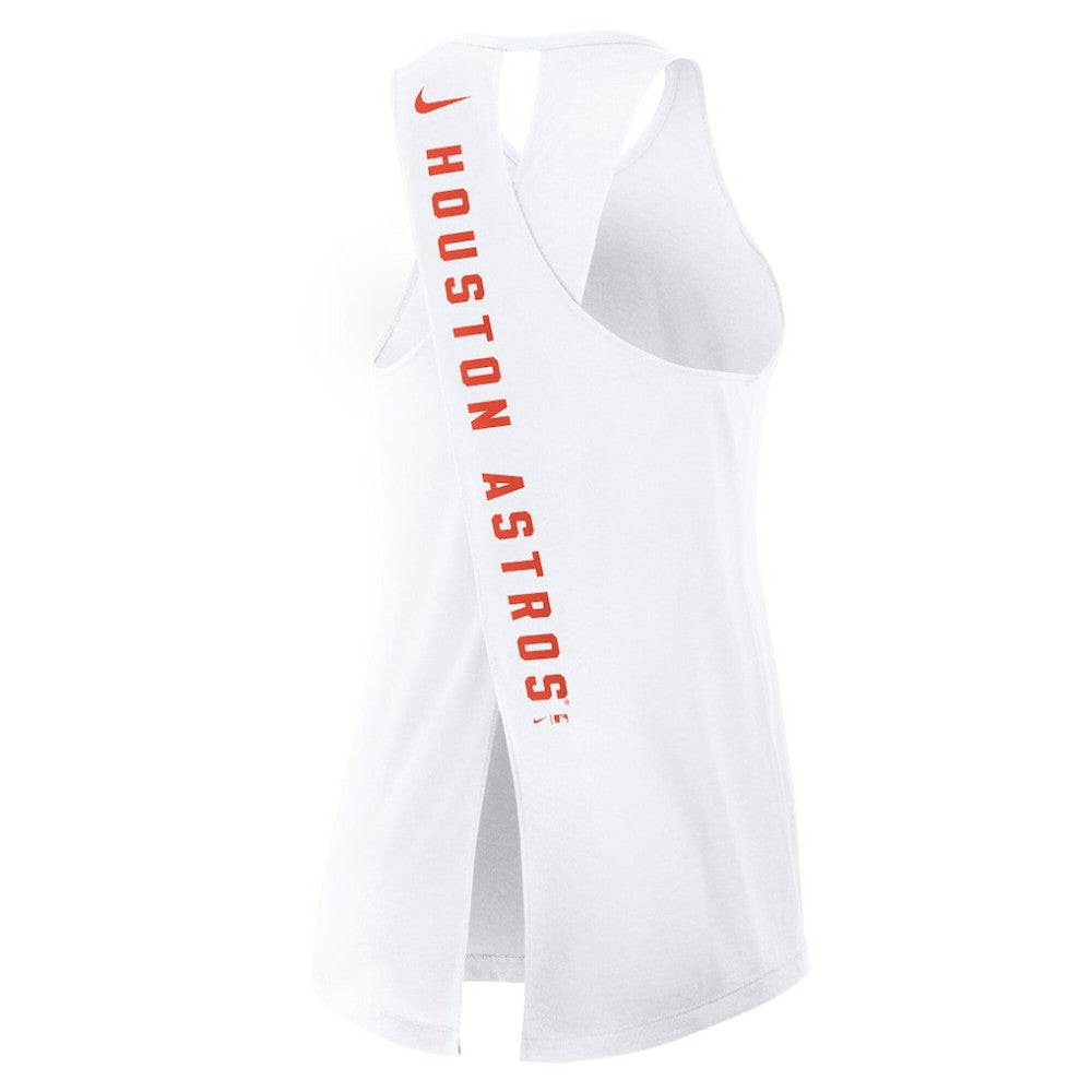Houston Astros Women's Open-Back Crisscross Dri-FIT Tank Top - White | Nike