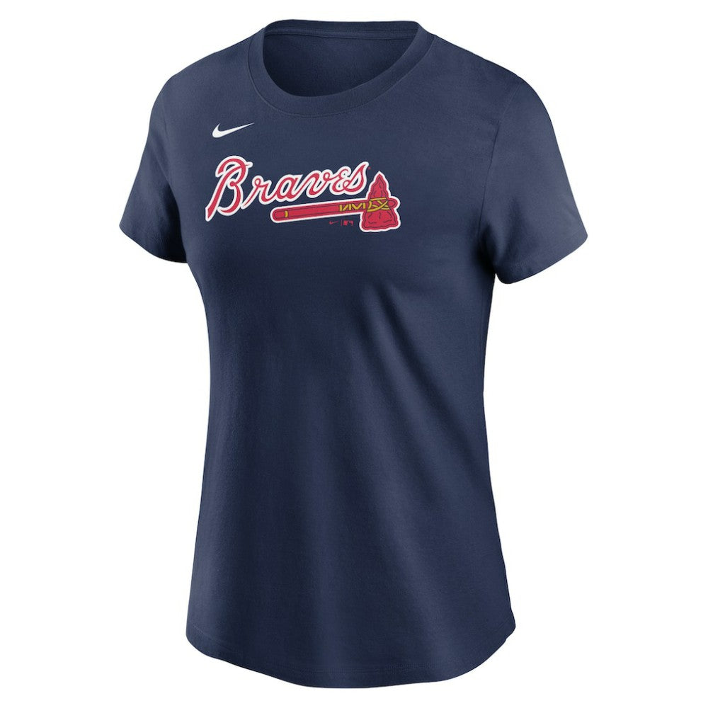 Atlanta Braves Women's Wordmark T-Shirt - Navy | Nike