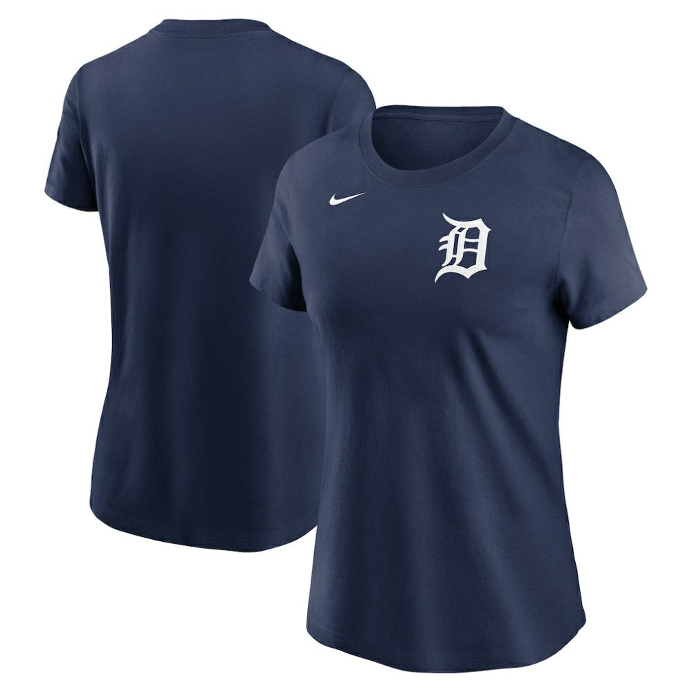 Detroit Tigers Women's Wordmark T-Shirt - Navy | Nike