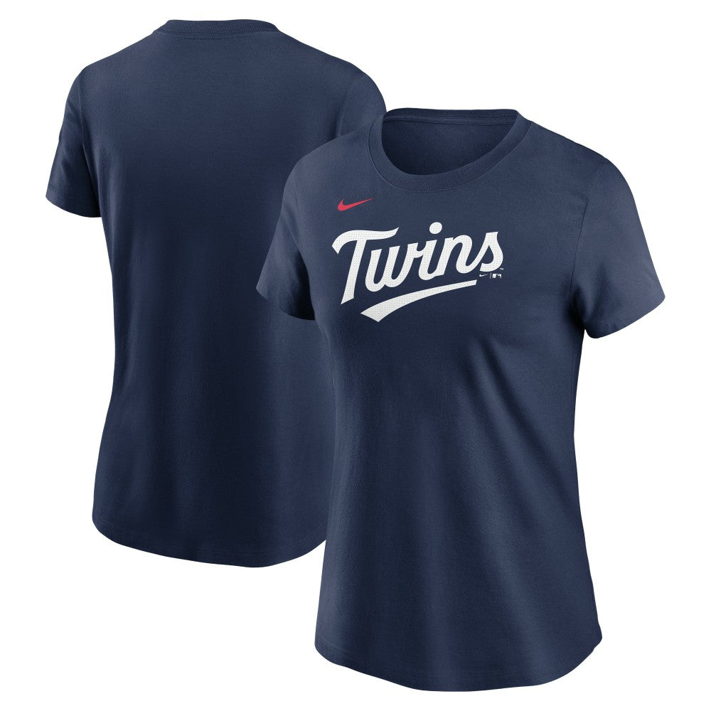 Minnesota Twins Women's Wordmark T-Shirt - Navy | Nike