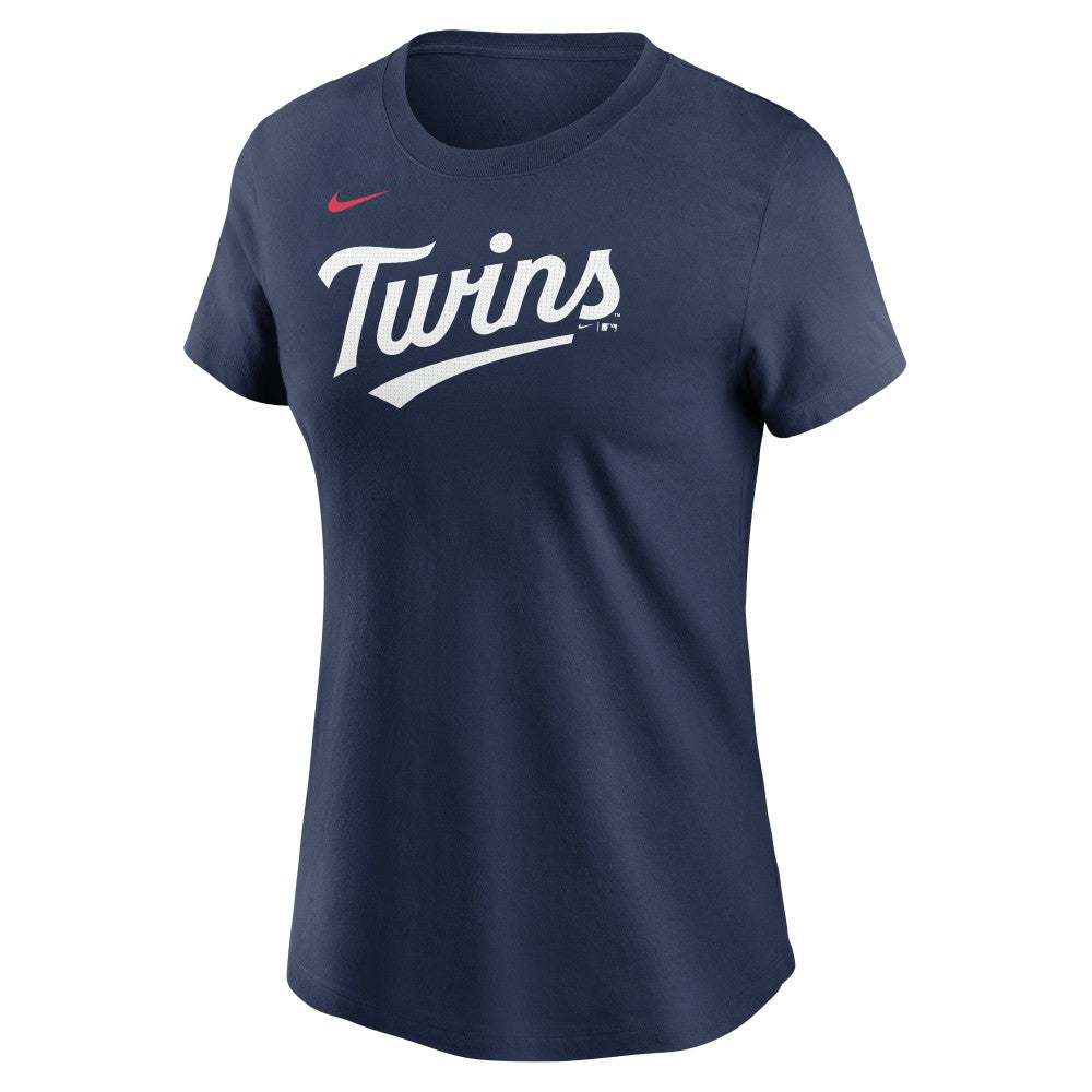 Minnesota Twins Women's Wordmark T-Shirt - Navy | Nike