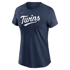 Minnesota Twins Women's Wordmark T-Shirt - Navy | Nike