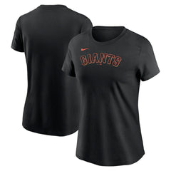 San Francisco Giants Women's Wordmark T-Shirt - Black | Nike