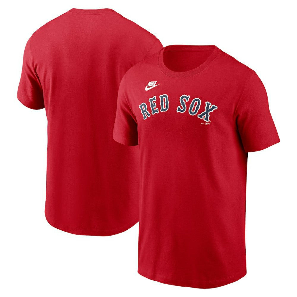Boston Red Sox Cooperstown Collection Wordmark T-Shirt - Red | Nike