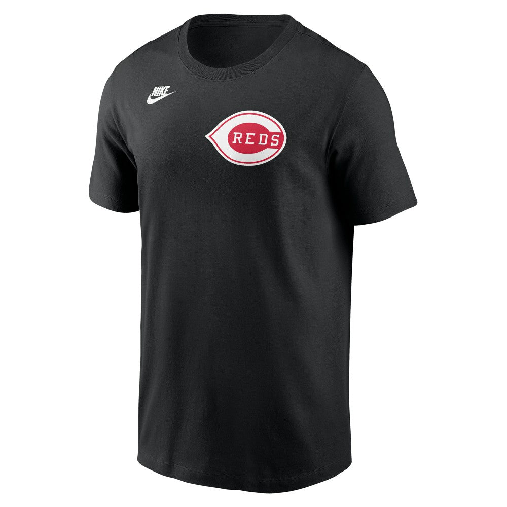 Cincinnati Reds Cooperstown Collection Wordmark T-Shirt - Black | Nike