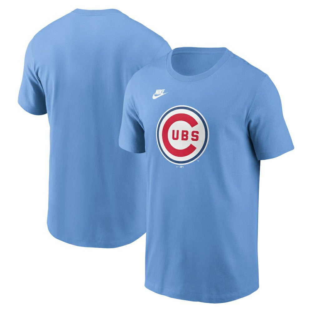 Chicago Cubs Cooperstown Collection T-Shirt - Light Blue | Nike