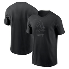 Baltimore Orioles City Connect Large Logo T-Shirt - Black | Nike