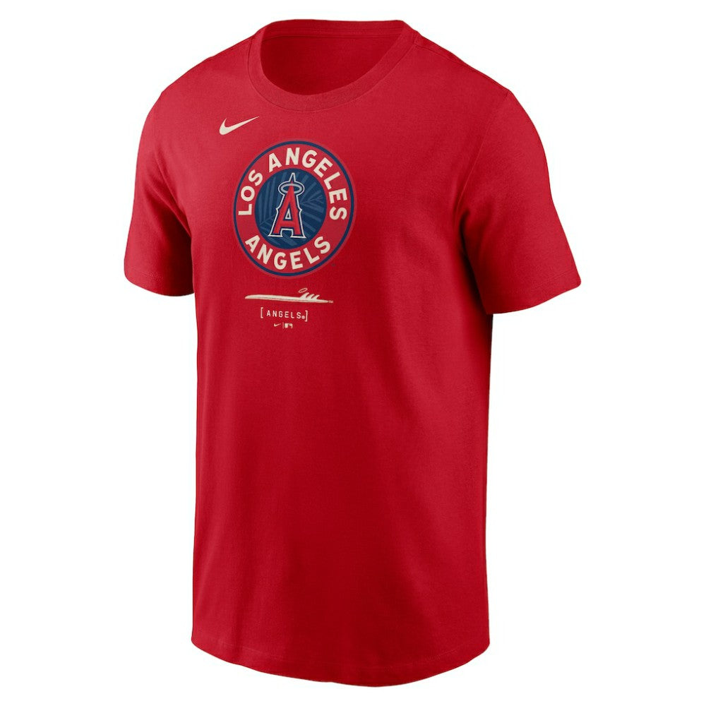 Los Angeles Angels City Connect Large Logo T-Shirt - Red | Nike