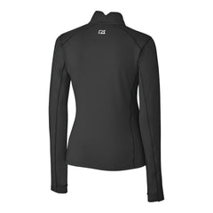 Philadelphia Eagles Cutter & Buck Women's Gridiron Classics Logo DryTec Traverse Stretch Quarter-Zip Pullover Top - Black discount