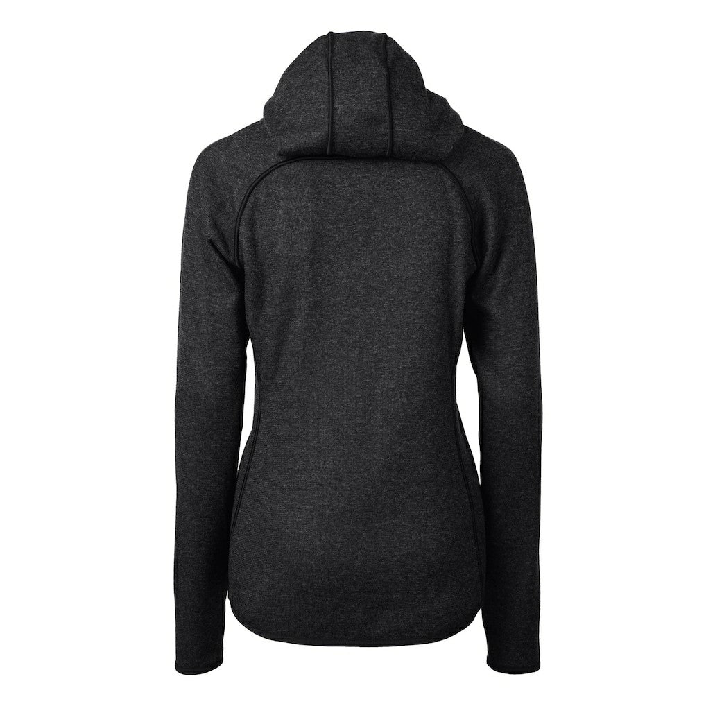 Philadelphia Eagles Cutter & Buck Women's Gridiron Classics Logo Mainsail Sweater-Knit Full-Zip Hoodie - Heather Charcoal cheap