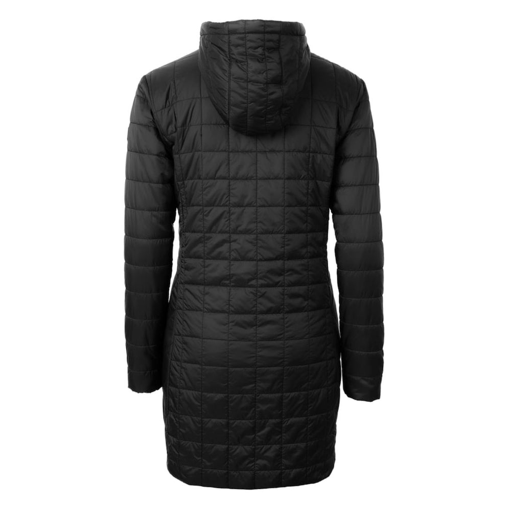 Philadelphia Eagles Cutter & Buck Women's Gridiron Classics Logo Rainier Primaloft Eco Insulated Hooded Long Coat - Black outlet