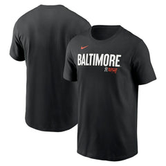 Baltimore Orioles City Connect Wordmark T-Shirt - Black | Nike