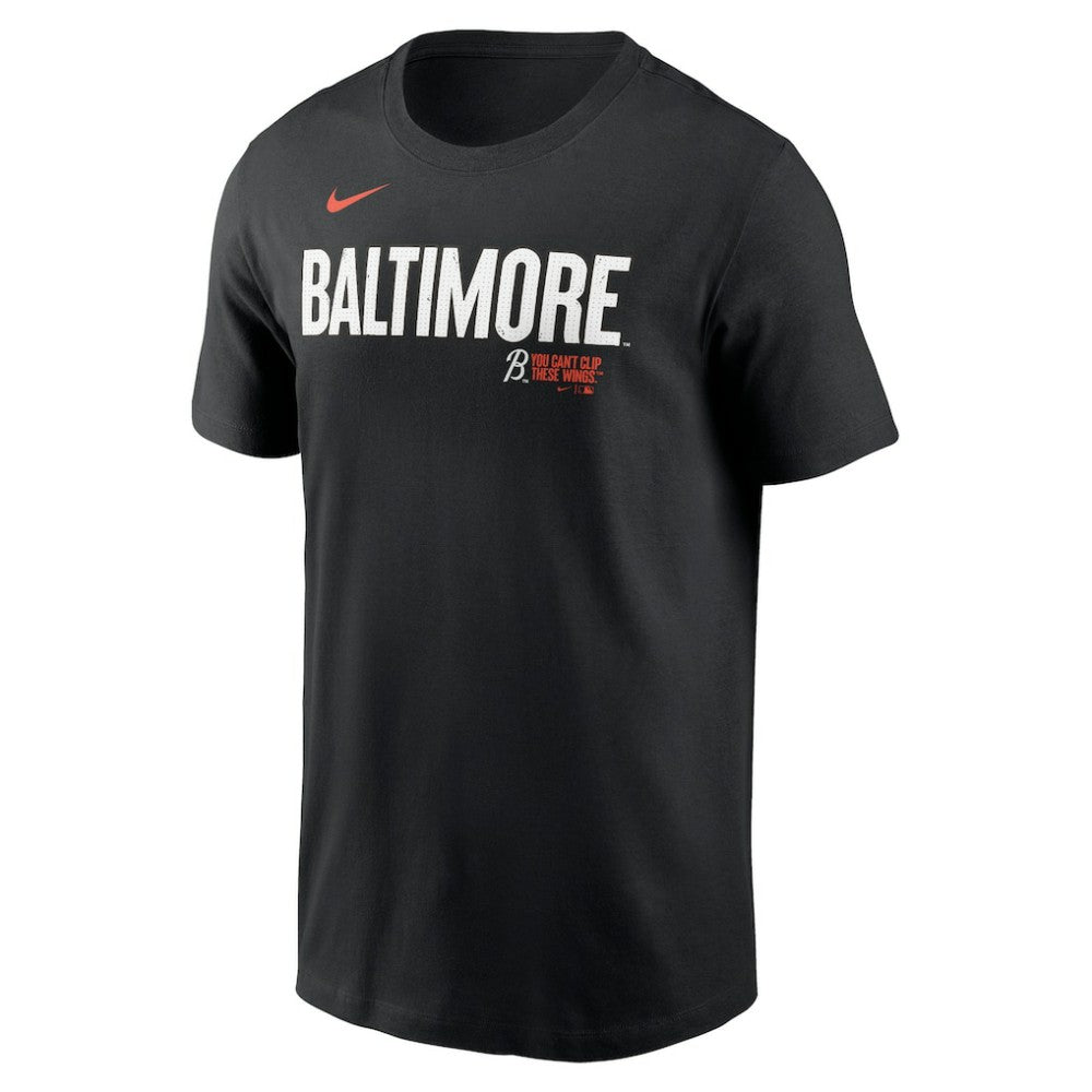Baltimore Orioles City Connect Wordmark T-Shirt - Black | Nike