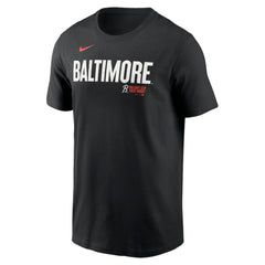 Baltimore Orioles City Connect Wordmark T-Shirt - Black | Nike