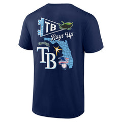 Tampa Bay Rays Split Zone T-Shirt - Navy