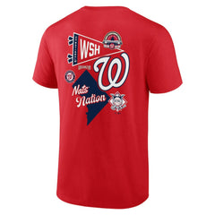 Washington Nationals Split Zone T-Shirt - Red