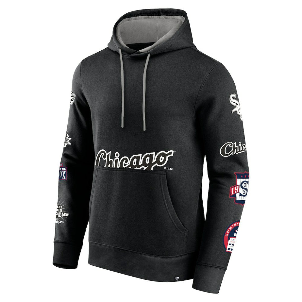 Chicago White Sox Wild Winner Pullover Hoodie - Black