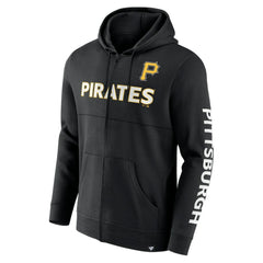 Pittsburgh Pirates Ace Hoodie Full-Zip Sweatshirt - Black