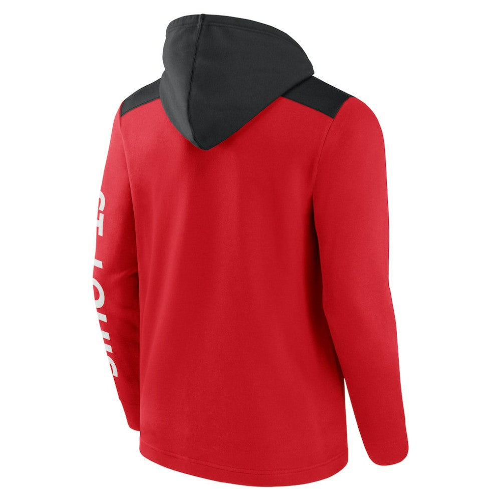St. Louis Cardinals Ace Hoodie Full-Zip Sweatshirt - Red/Black