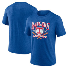 Texas Rangers Home Team Tri-Blend T-Shirt - Heather Royal