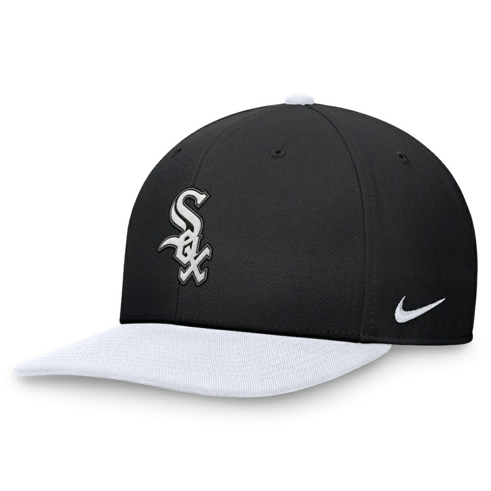 Chicago White Sox Two-Tone Snapback Hat - Black/White | Nike