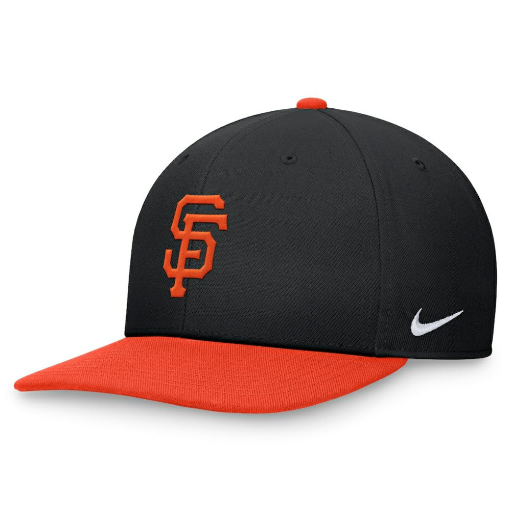 San Francisco Giants Two-Tone Snapback Hat - Black/Orange | Nike