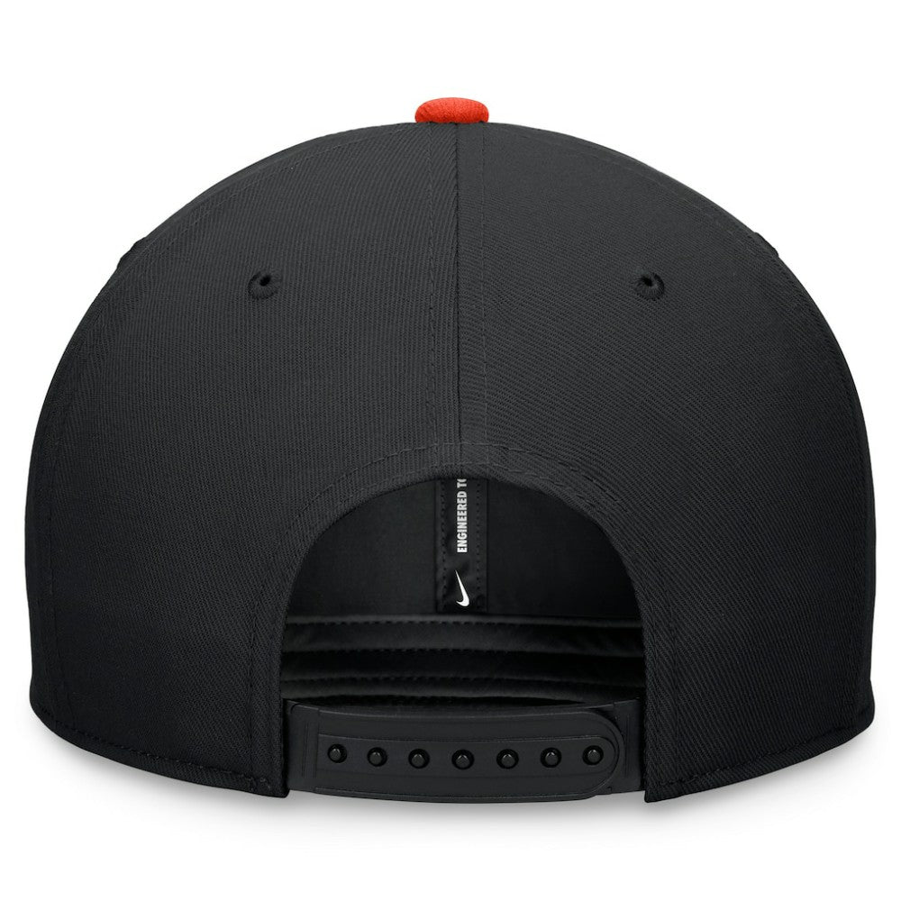 San Francisco Giants Two-Tone Snapback Hat - Black/Orange | Nike