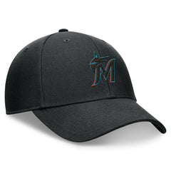 Miami Marlins Club Performance Adjustable Hat - Black | Nike