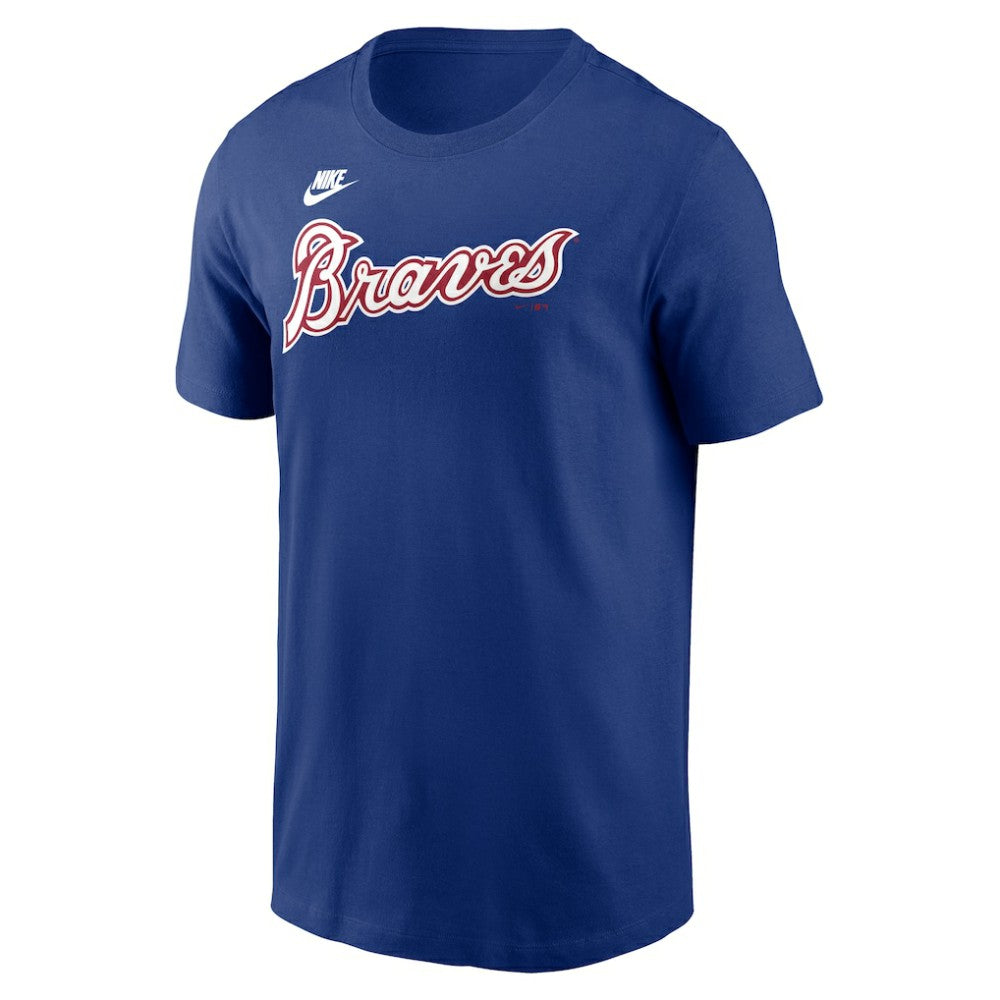 Hank Aaron Atlanta Braves Cooperstown Collection Fuse Name & Number T-Shirt - Royal | Nike