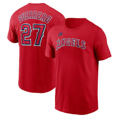 Vladimir Guerrero Los Angeles Angels Fuse Name & Number T-Shirt - Red | Nike