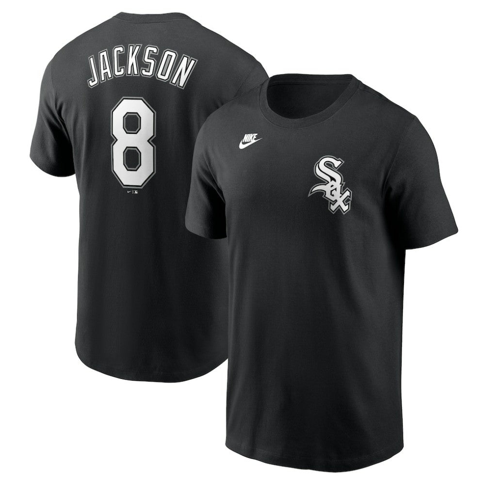 Bo Jackson Chicago White Sox Cooperstown Collection Fuse Name & Number T-Shirt - Black | Nike