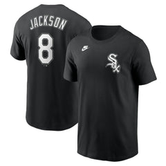 Bo Jackson Chicago White Sox Cooperstown Collection Fuse Name & Number T-Shirt - Black | Nike