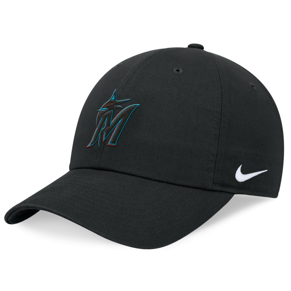Miami Marlins Club Adjustable Hat - Black | Nike