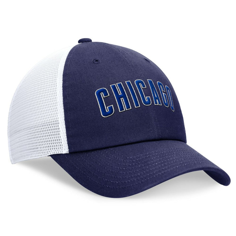 Chicago Cubs Wordmark Adjustable Trucker Hat - Royal | Nike
