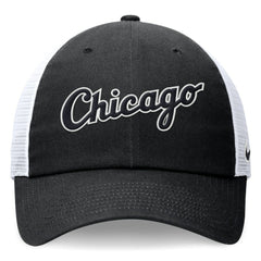 Chicago White Sox Wordmark Adjustable Trucker Hat - Black | Nike