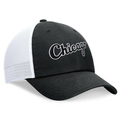Chicago White Sox Wordmark Adjustable Trucker Hat - Black | Nike