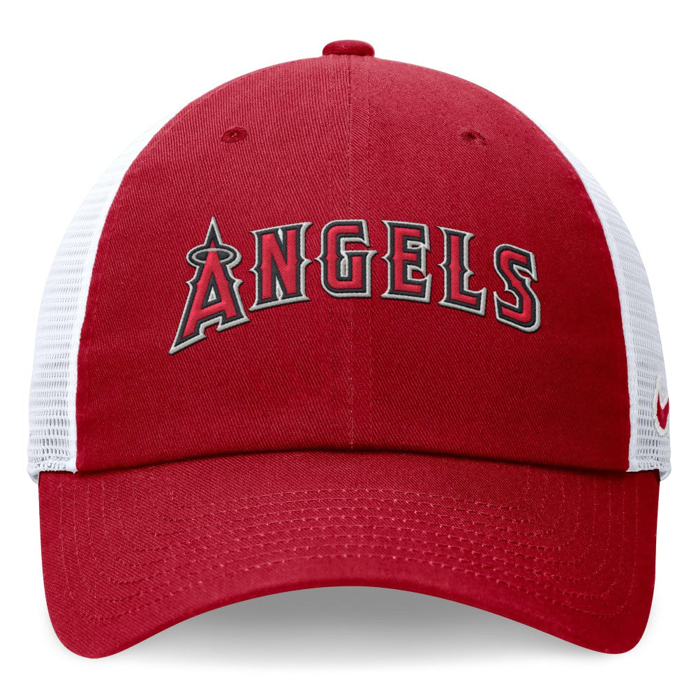 Los Angeles Angels Wordmark Adjustable Trucker Hat - Red | Nike